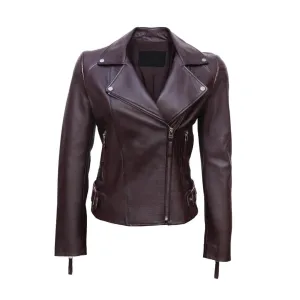 Motorcycle Leather Jacket Women
