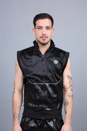 MR. 24 Tracksuit Sleeveless Jacket - Black