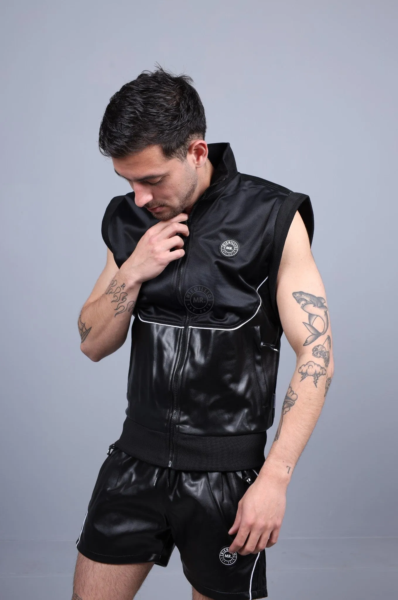 MR. 24 Tracksuit Sleeveless Jacket - Black