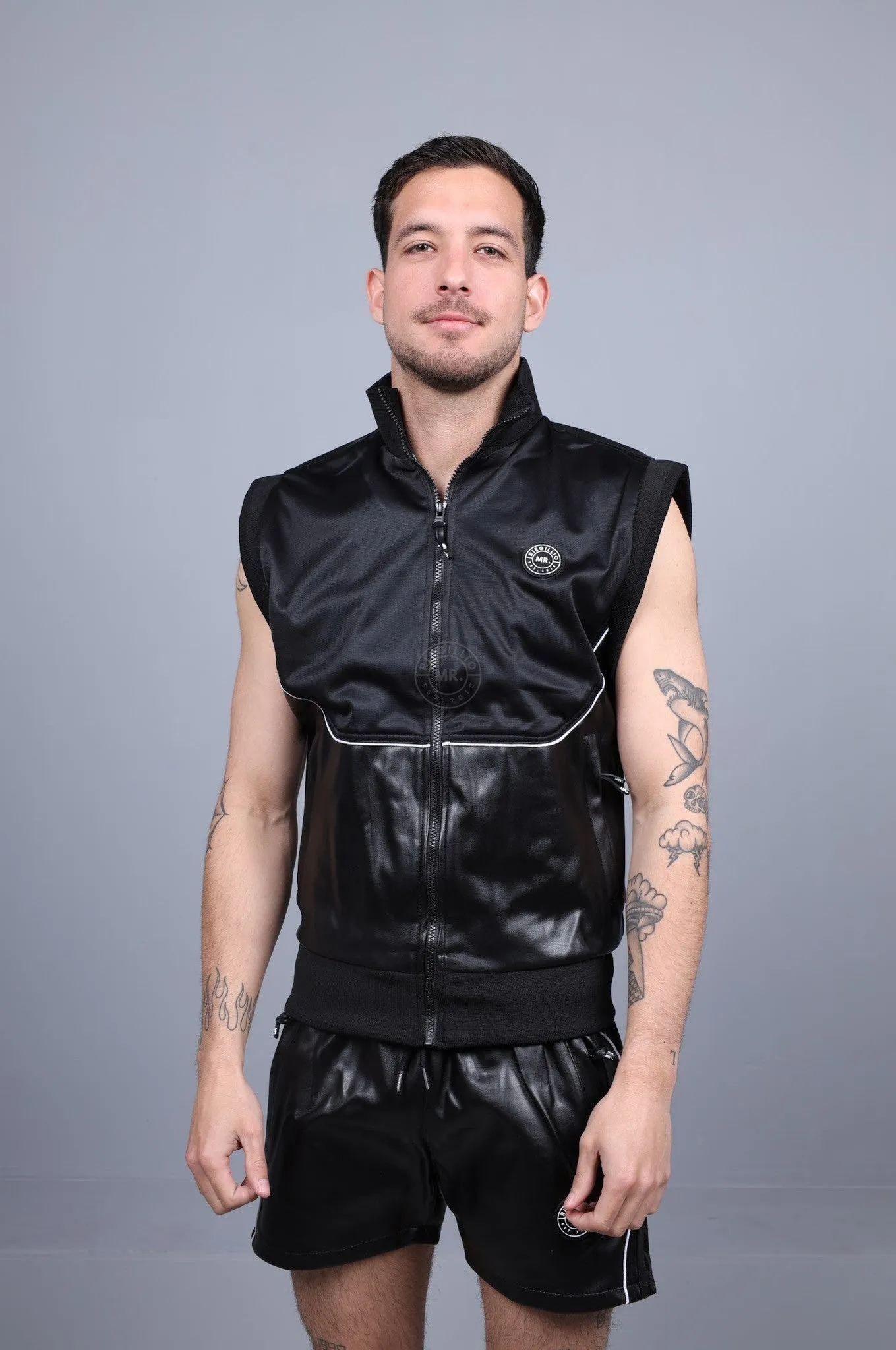 MR. 24 Tracksuit Sleeveless Jacket - Black