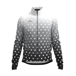 M's & W's Pro Wind Jacket - Black & White Fade Dots