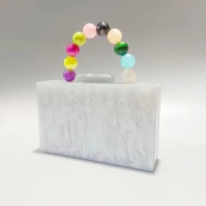 Multi Acrylic Evening Clutch