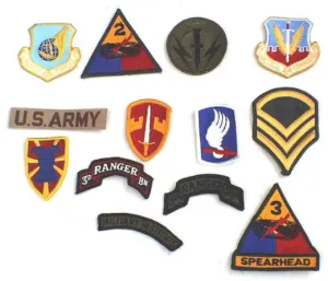MULTI-PACK - US Military Cloth Badges - 10 pack