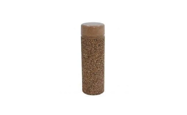 Multi Texture Cylindrical Bollard with Reveal Line