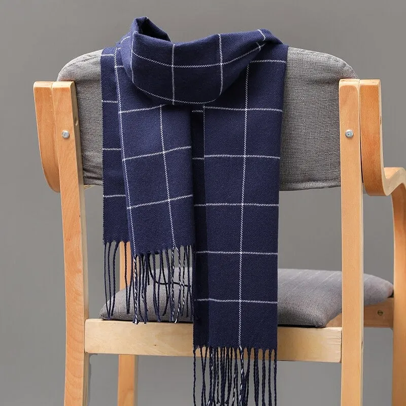 Multicolor Winter Fashion Scarves with Chic Tassel - Plaid Collection