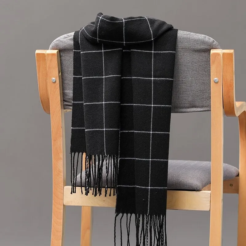Multicolor Winter Fashion Scarves with Chic Tassel - Plaid Collection