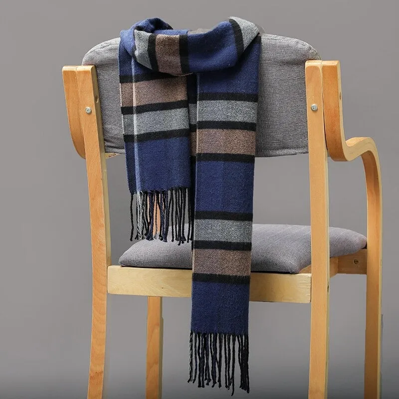 Multicolor Winter Fashion Scarves with Chic Tassel - Plaid Collection