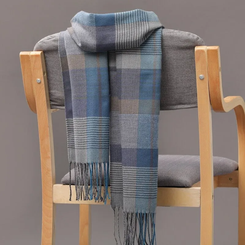 Multicolor Winter Fashion Scarves with Chic Tassel - Plaid Collection