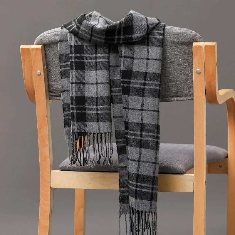 Multicolor Winter Fashion Scarves with Chic Tassel - Plaid Collection