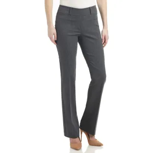 Multicolor Women's Solid Ease In To Comfort Fit Bootcut Stretch Pant With Pull On