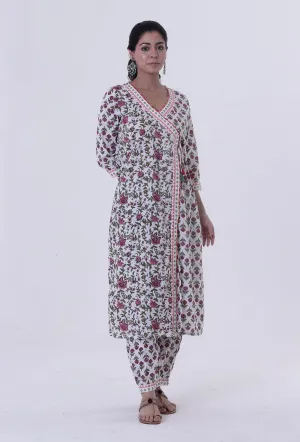 Multicolored Cotton Angrakha