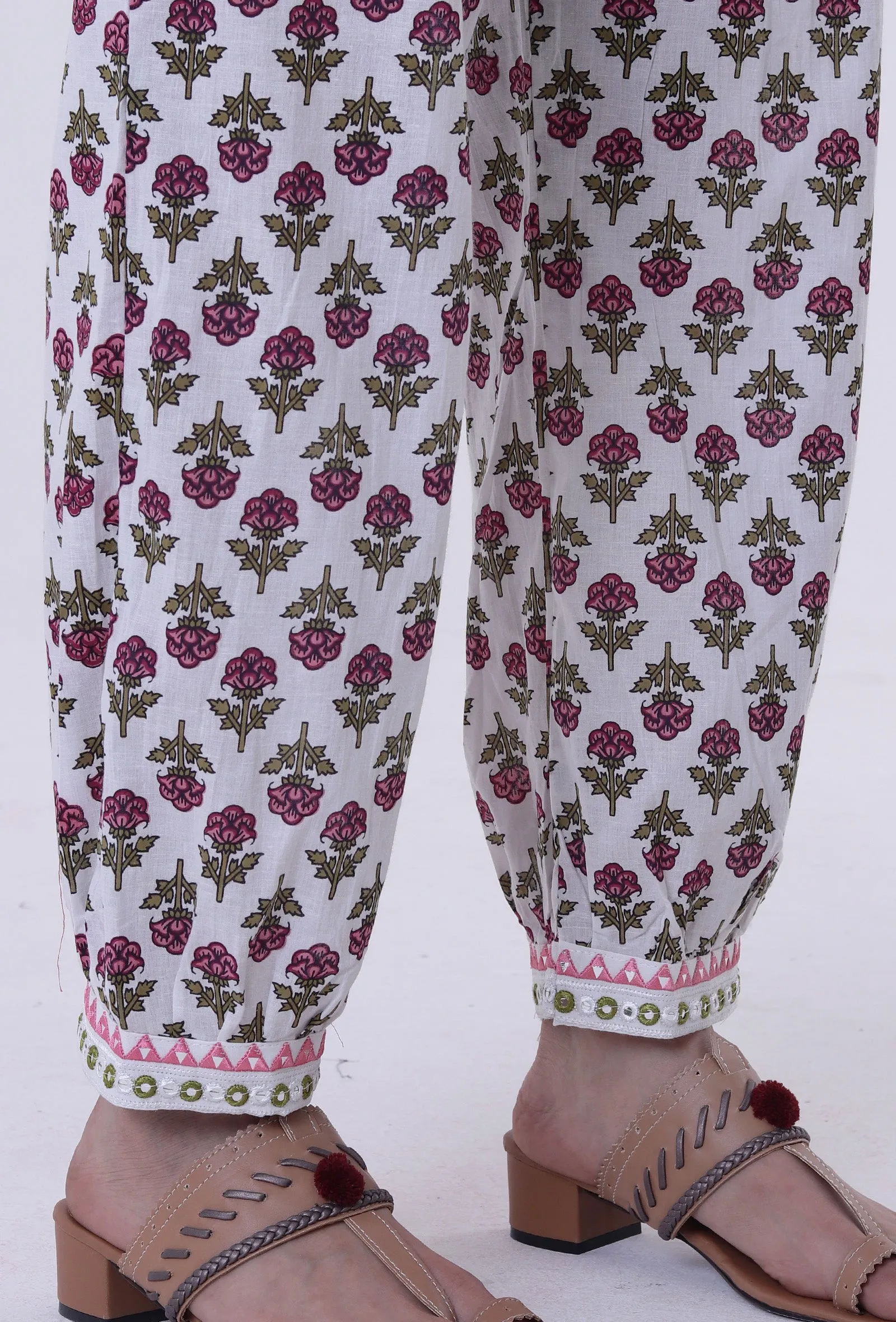 Multicolored Cotton Pant