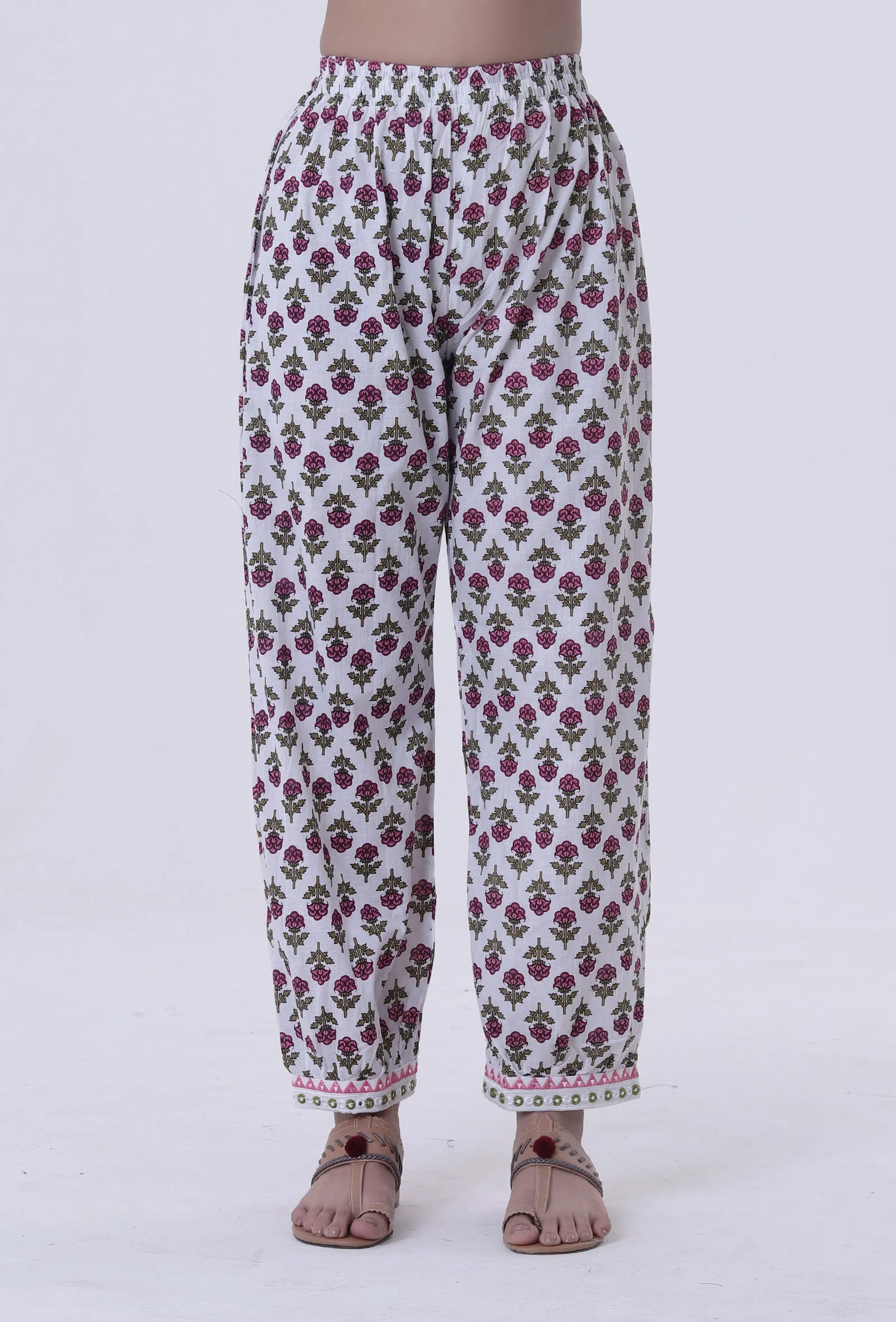 Multicolored Cotton Pant
