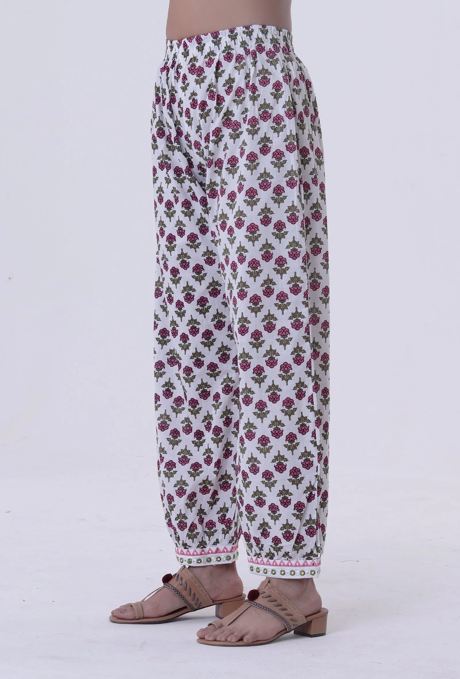 Multicolored Cotton Pant