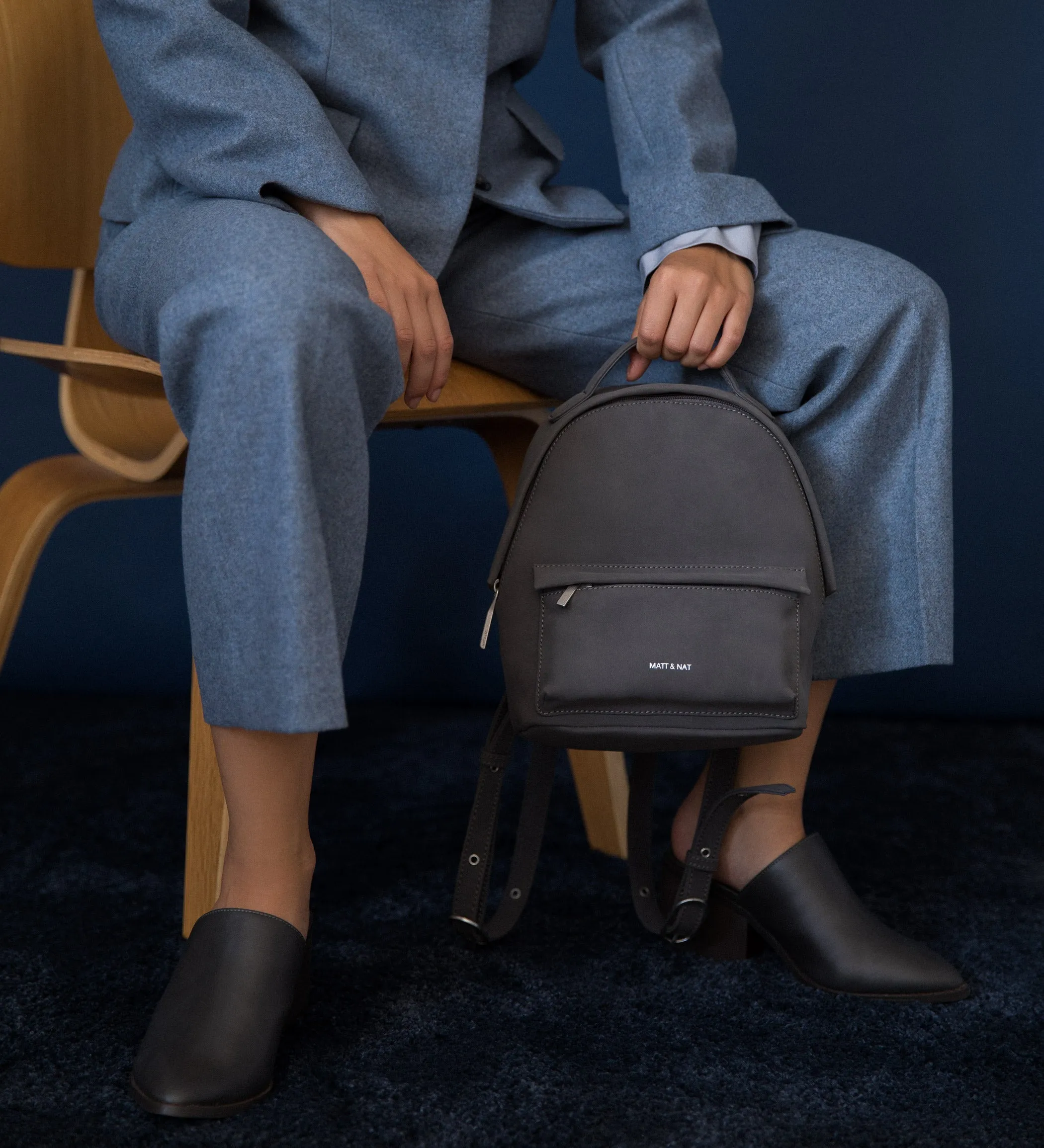 MUNICH MINI Faux Suede Mini Backpack - Suede