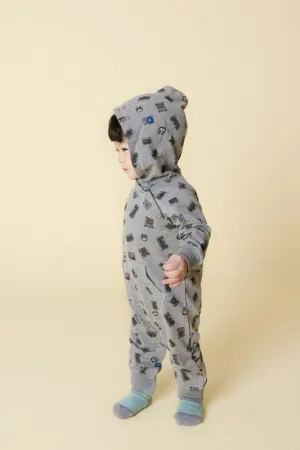Musician Cotton Hoodie Romper
