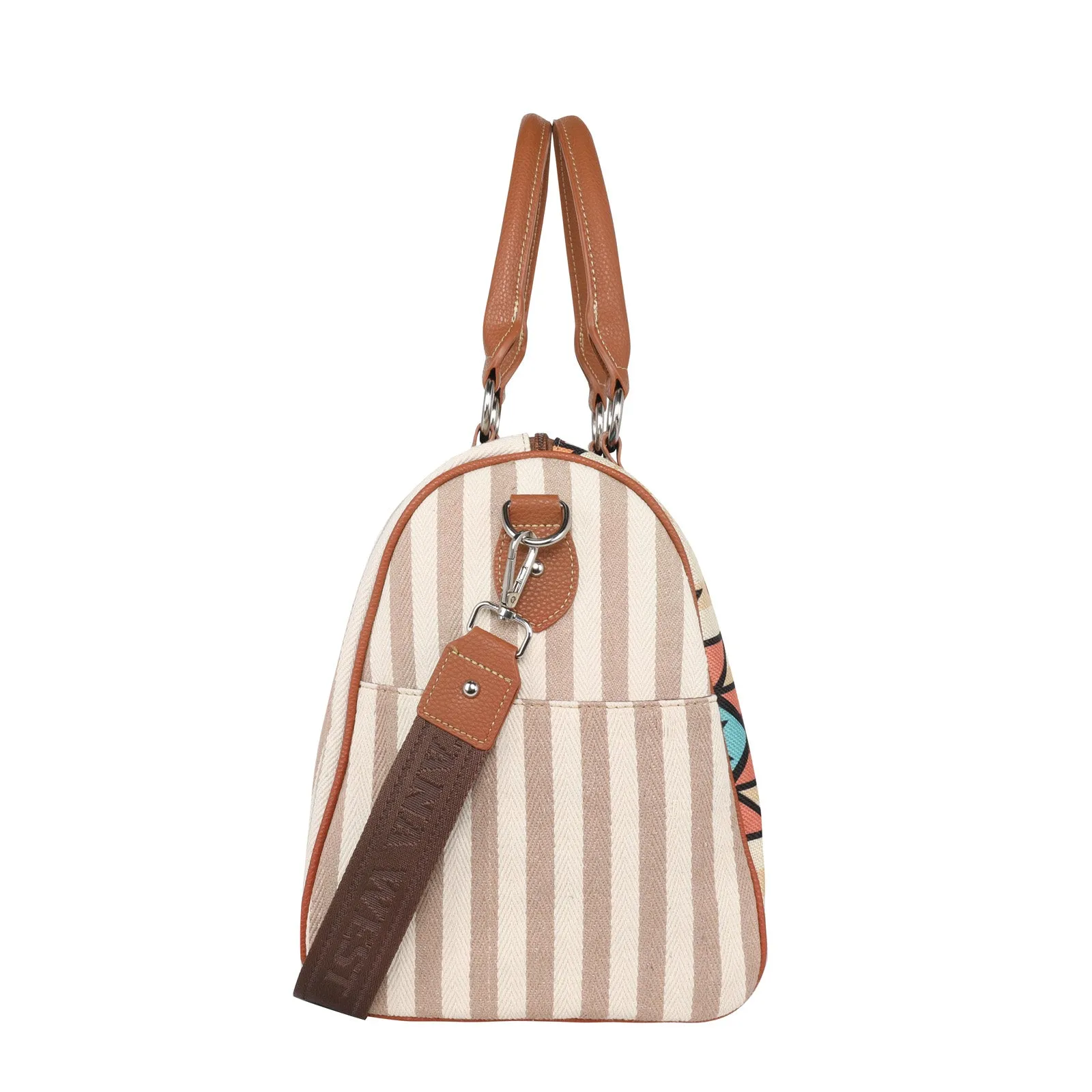 MW932-5110 Montana West Aztec Canvas Weekender Bag