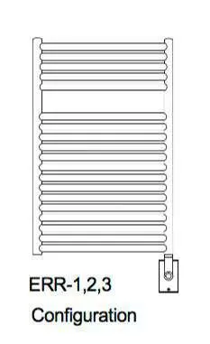 Myson Contemporary Designer Angara ERR1 Hardwired Towel Warmer - 21"w x 36"h
