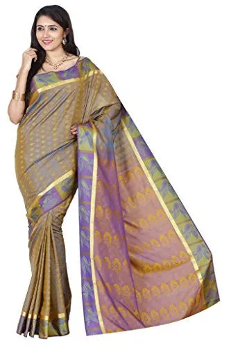 Mysore silk saree Kanchipuram silk saree (PMB002 BURLY WOOD)