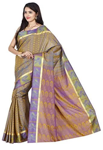Mysore silk saree Kanchipuram silk saree (PMB002 BURLY WOOD)
