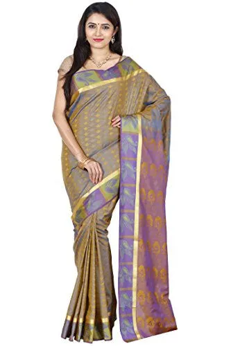 Mysore silk saree Kanchipuram silk saree (PMB002 BURLY WOOD)