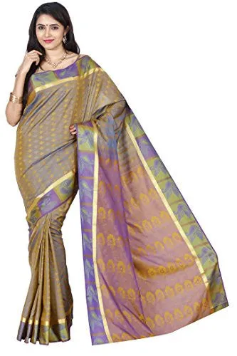 Mysore silk saree Kanchipuram silk saree (PMB002 BURLY WOOD)