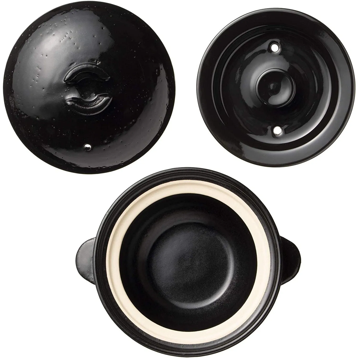 NAGATANIEN KAMADO SAN 1- Rice Cup 18.5cm Donabe Rice Cooker Clay Pot