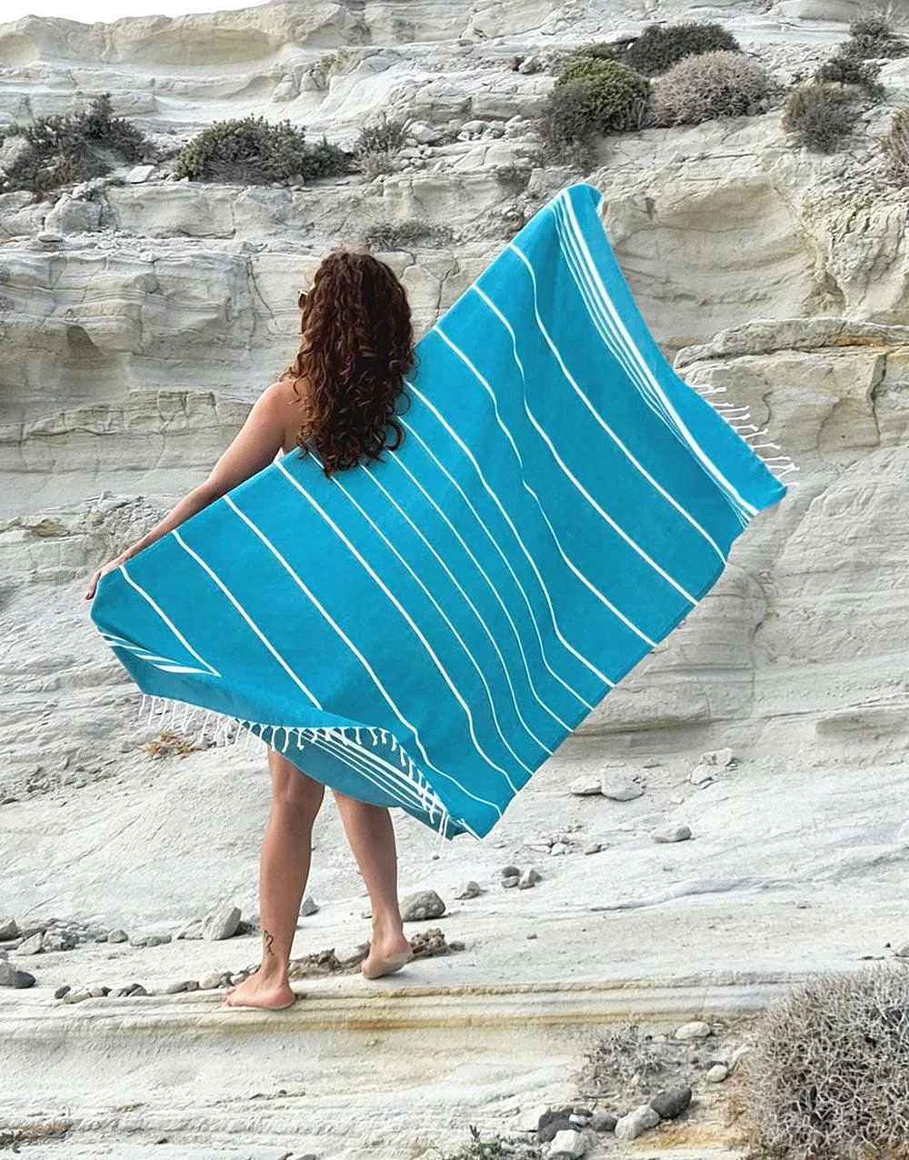 Narrow Stripe Turkish Beach Towel