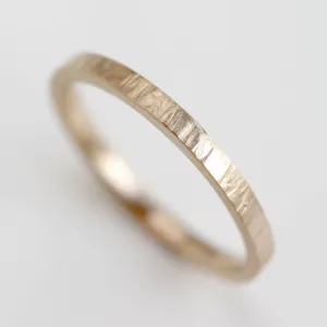 Narrow Wood Textured Band •
