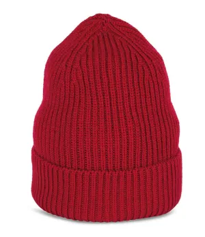 Native Spirit Merino Wool Beanie | Hibiscus Red