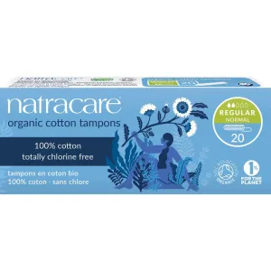 Natracare Certified Organic 100% Cotton Regular Tampons 20 Count