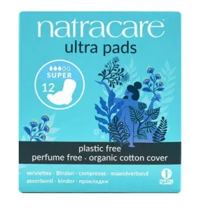 Natracare Super Period Pads 12's