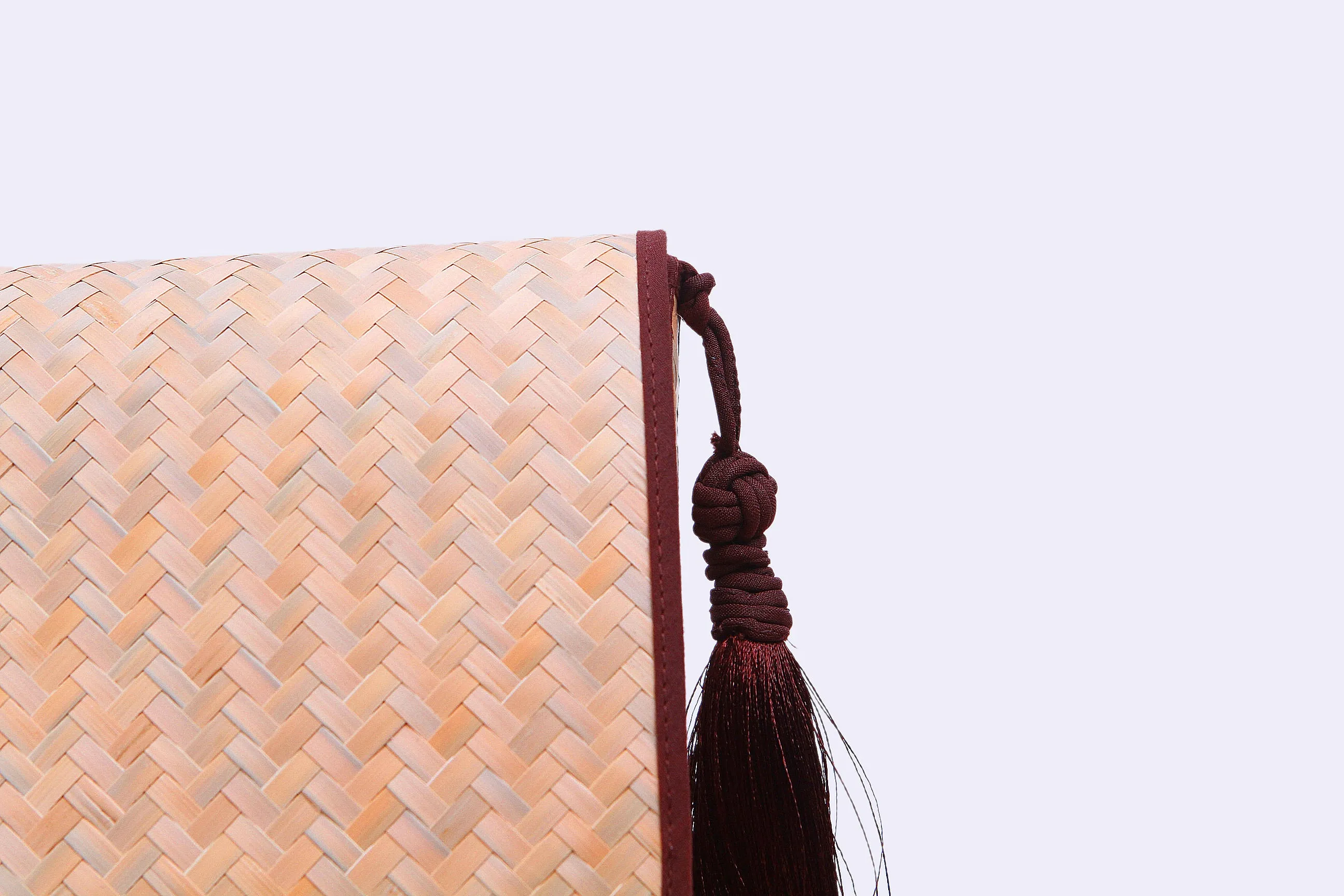 Nattira - Clutch Bag With Tassel (Brown)