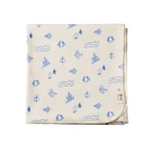 NATURE BABY MUSLIN WRAP ATLANTIC PRINT