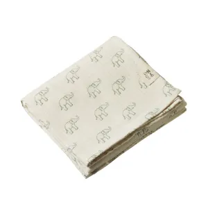 Nature Baby Muslin Wrap - Elephant Print