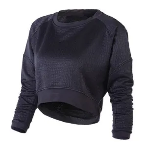 Navel Long Crop Top Workout Long Sleeve Shirt