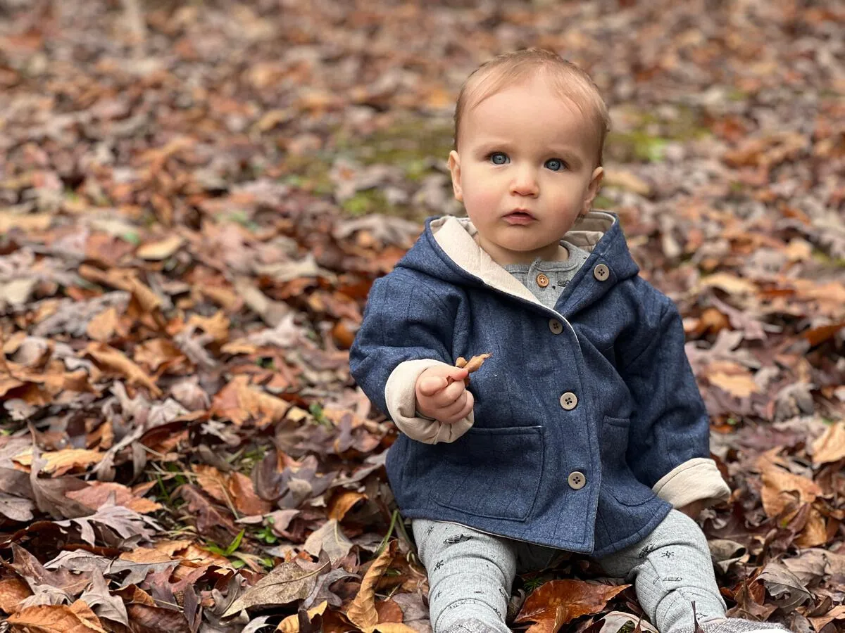 Navy Fall Baby Jacket