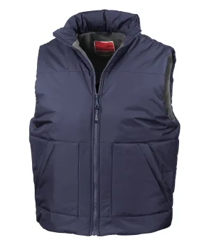 Navy - Fleece-lined bodywarmer