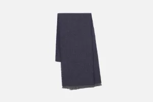 Navy Grange Lambswool Scarf