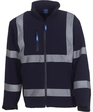 Navy - Hi-vis softshell jacket (HVK09)