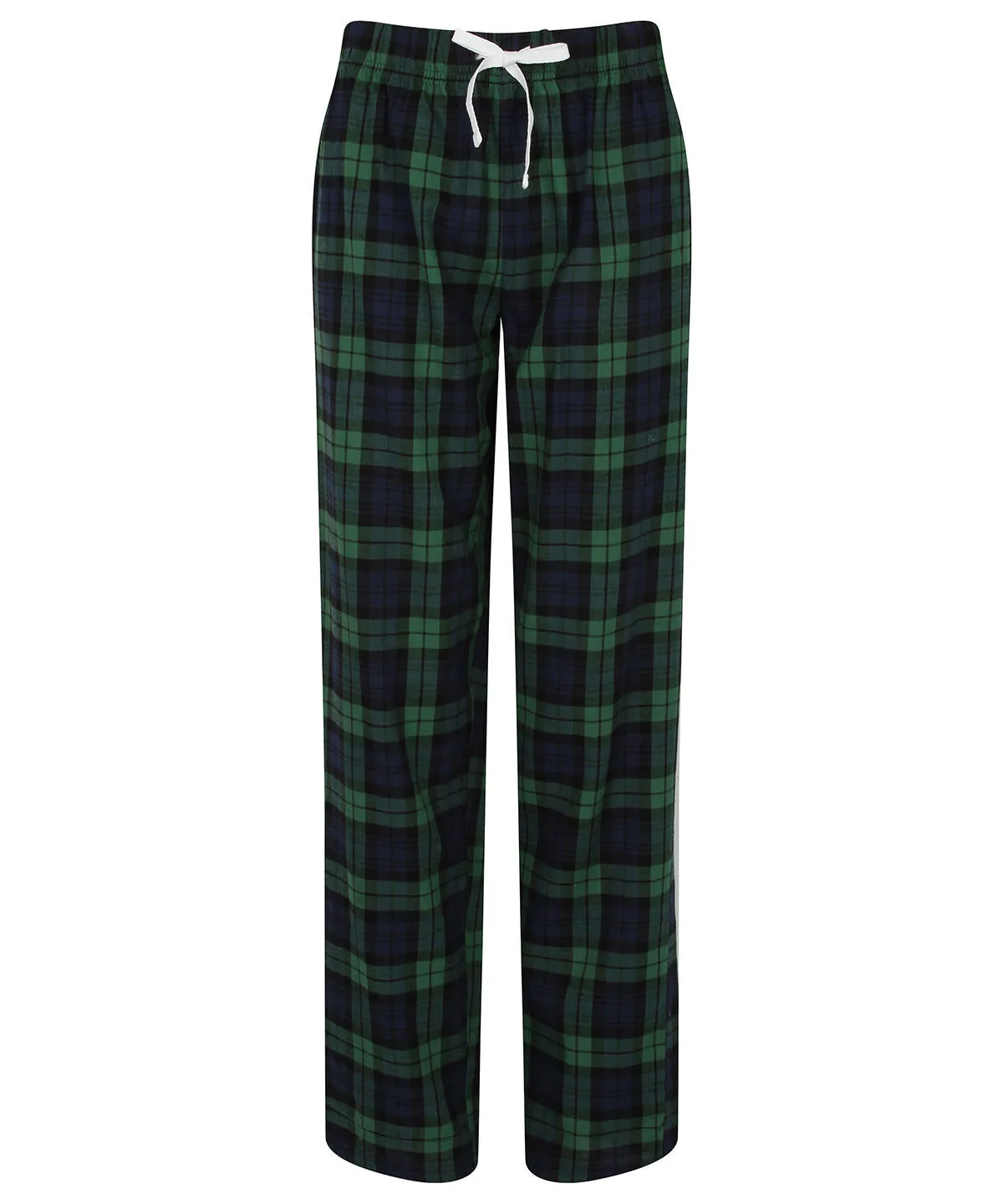 Navy/Green Check - Women's tartan lounge pants
