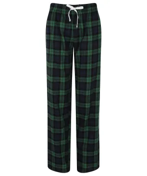Navy/Green Check - Women's tartan lounge pants