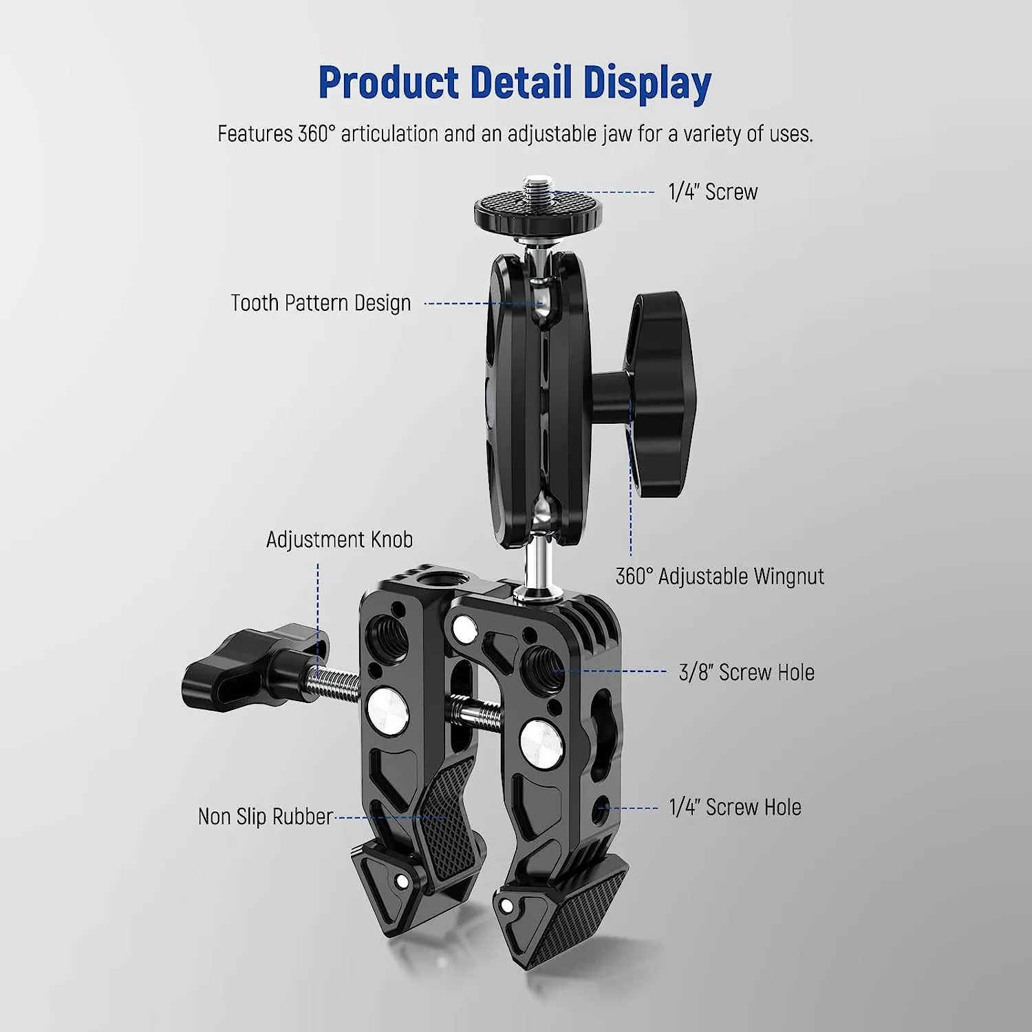 NEEWER ST80 Super Clamp with Magic Arm
