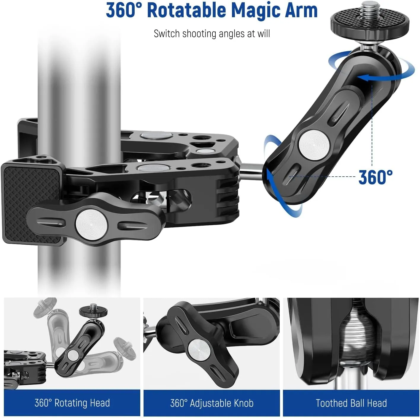 NEEWER ST80 Super Clamp with Magic Arm