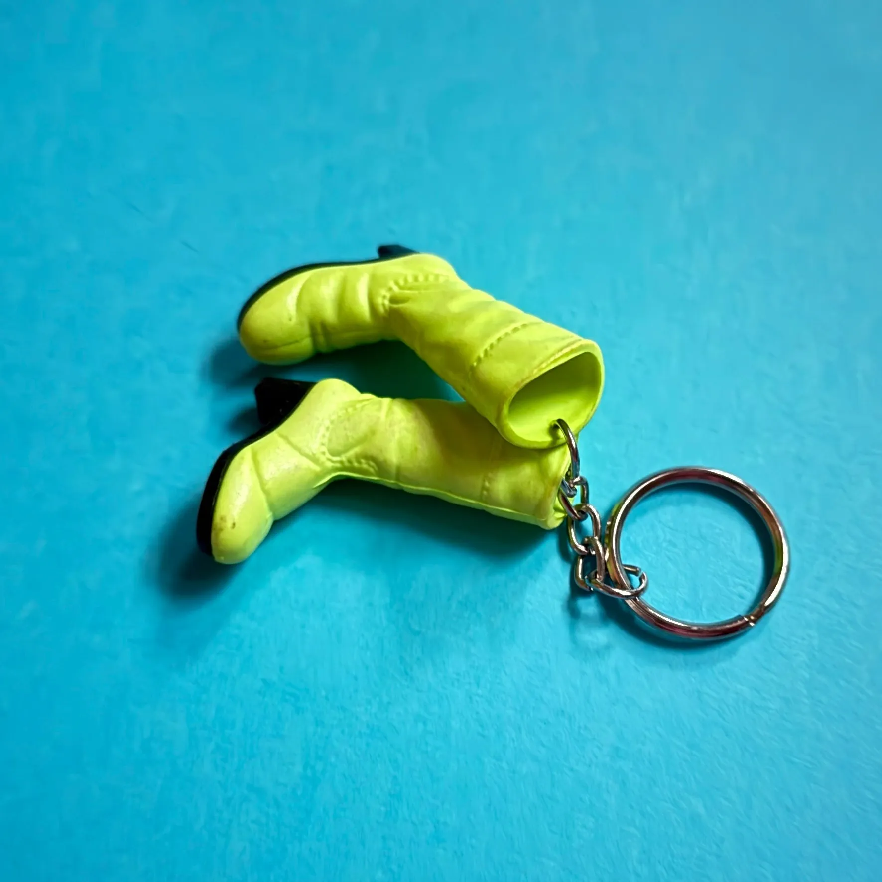 Neon 80s vintage high boots charm