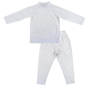Nest Designs Tanboocel Mock Neck Long Sleeve Shirt   Pants Set, Grey Dawn