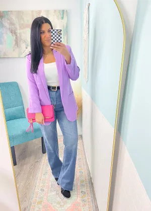 'New Bloom' Bold Lavender Blazer