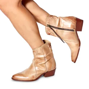 Glossy Ankle Boots