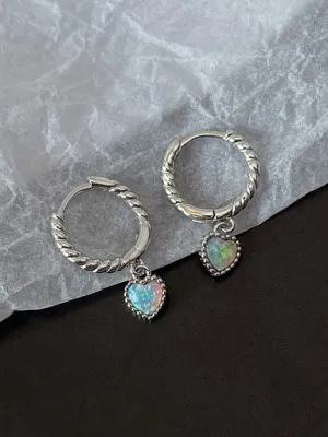 New love pendant twist earrings, elegant, compact and fashionable earrings