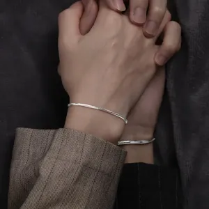 New Romantic Couple Bracelet Couple Style Snake Bone Simple Vegetarian Chain Valentine's Day Gift Male and Female Boho Evil Eye